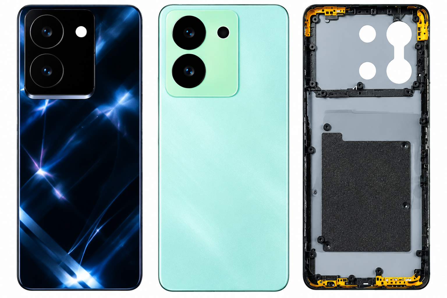 Compatible Replacement for Vivo Y36 Full Housing Body – Black & Green